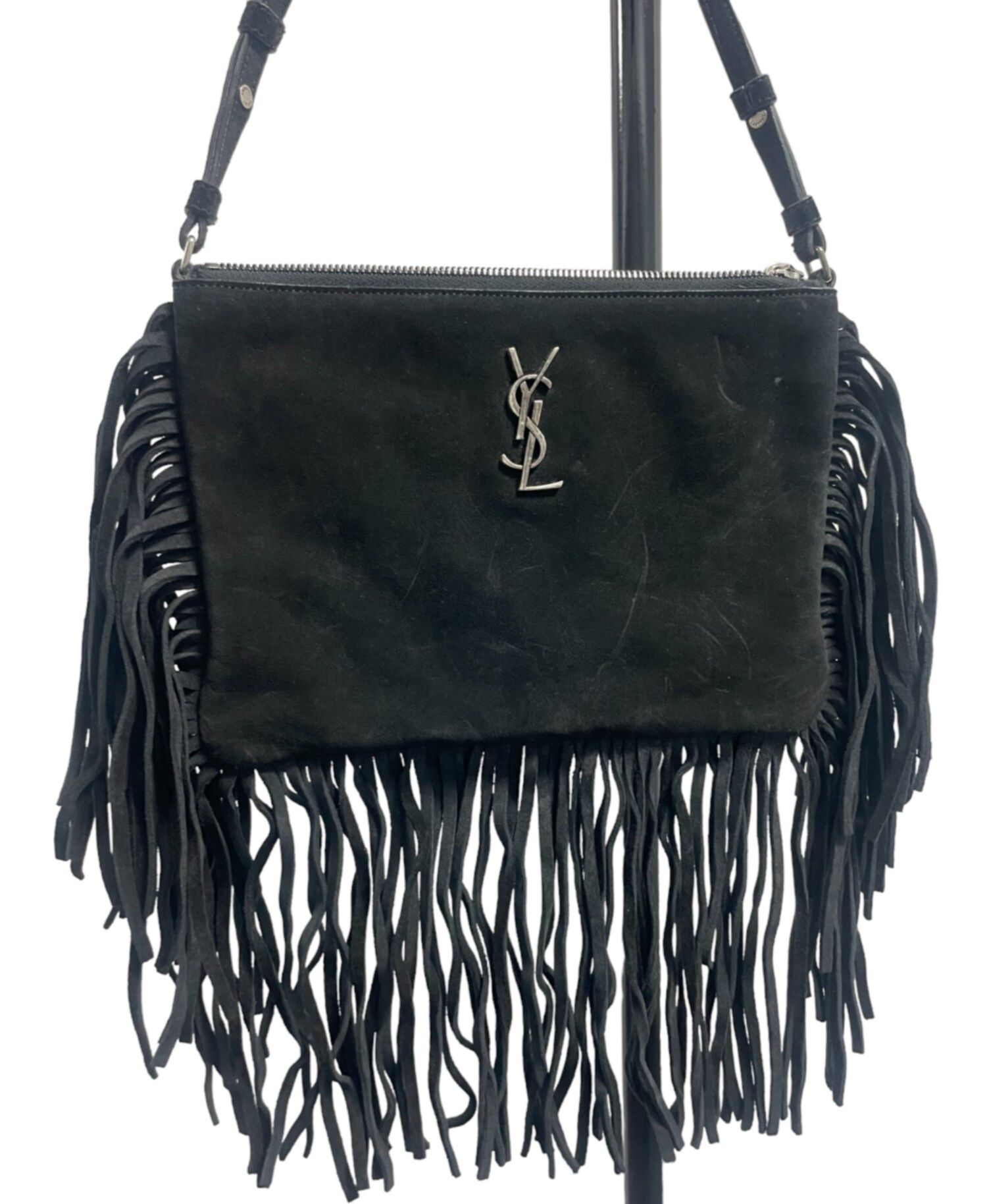 Yves Saint Laurent Suede Fringe Bag