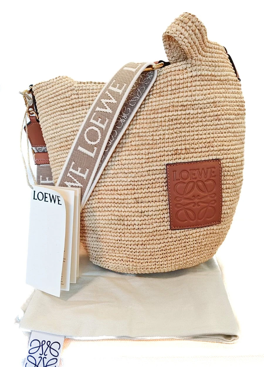 Loewe Mini Slit Rafia